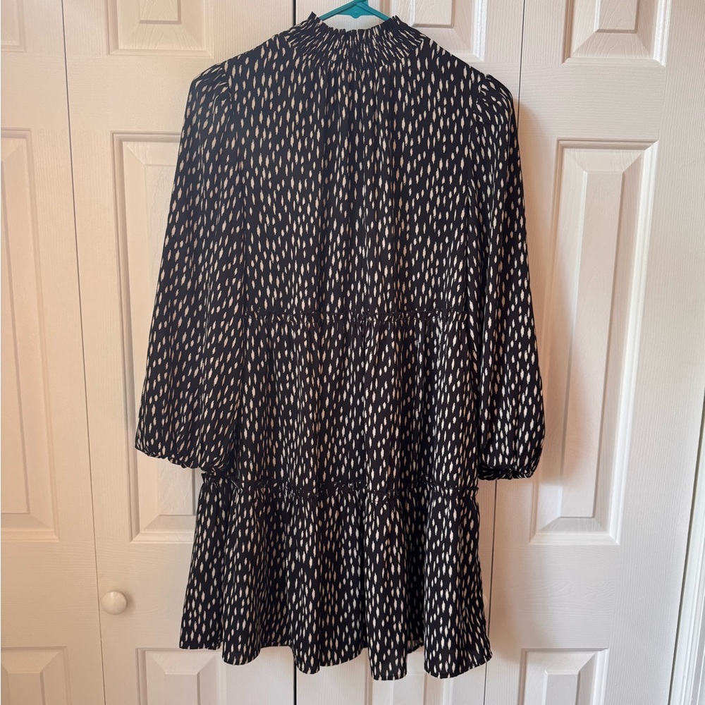 Black and White Patterned Dress